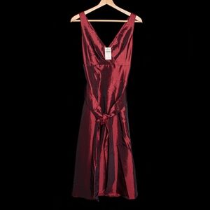 NWT COLDWATER Creek Sleeveless Fit & Flare Holidays Midi Dress Size 8